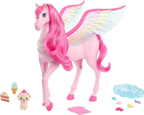 Barbie A Touch of Magic Winged Horse Pegasus Lights & Sounds 10 Accessories 2023 - Picture 2 of 11