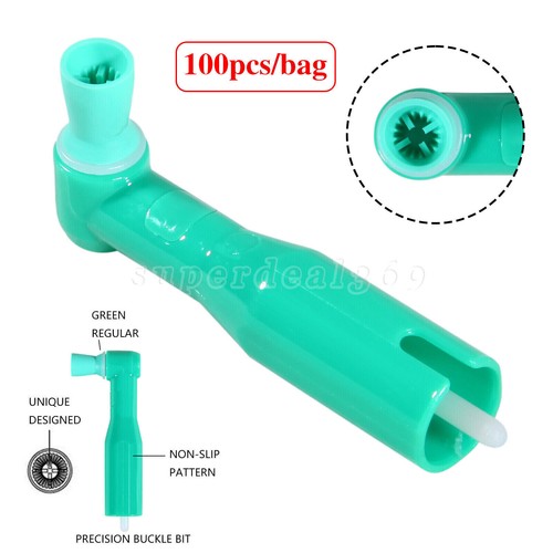 100 pcs Dental Disposable Prophy Angles Right Angle 90° Cup / Straight Handpiece - Picture 10 of 33