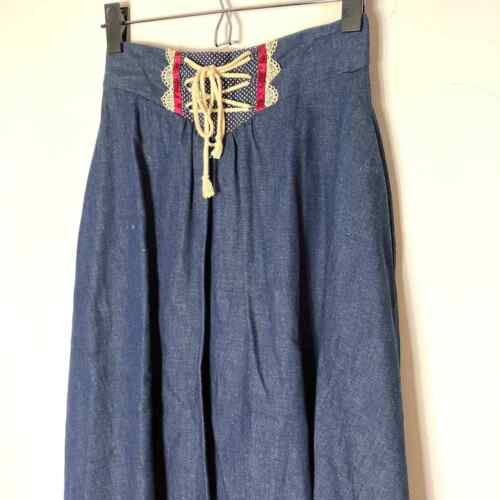 Vintage 70er Jahre Gunne Saxophon Korsett Midi Rock XS/S - Bild 5 von 8