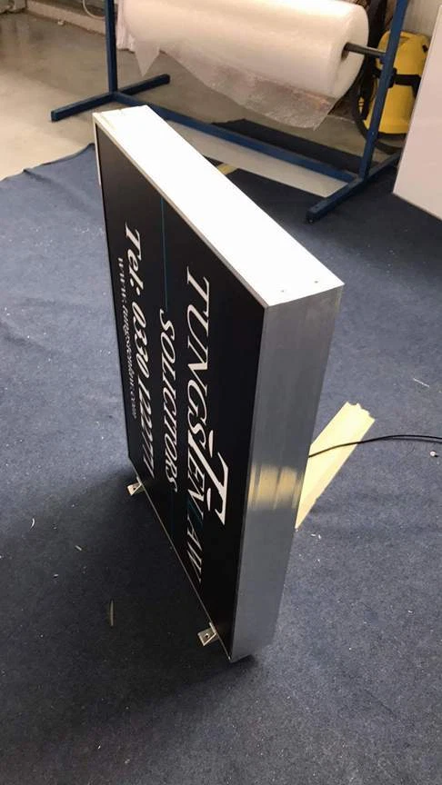 LED Leuchtreklame 2-seitig 90cm x 40cm inkl. Druck und Entwurf - Sonderangebot - Bild 2 von 4