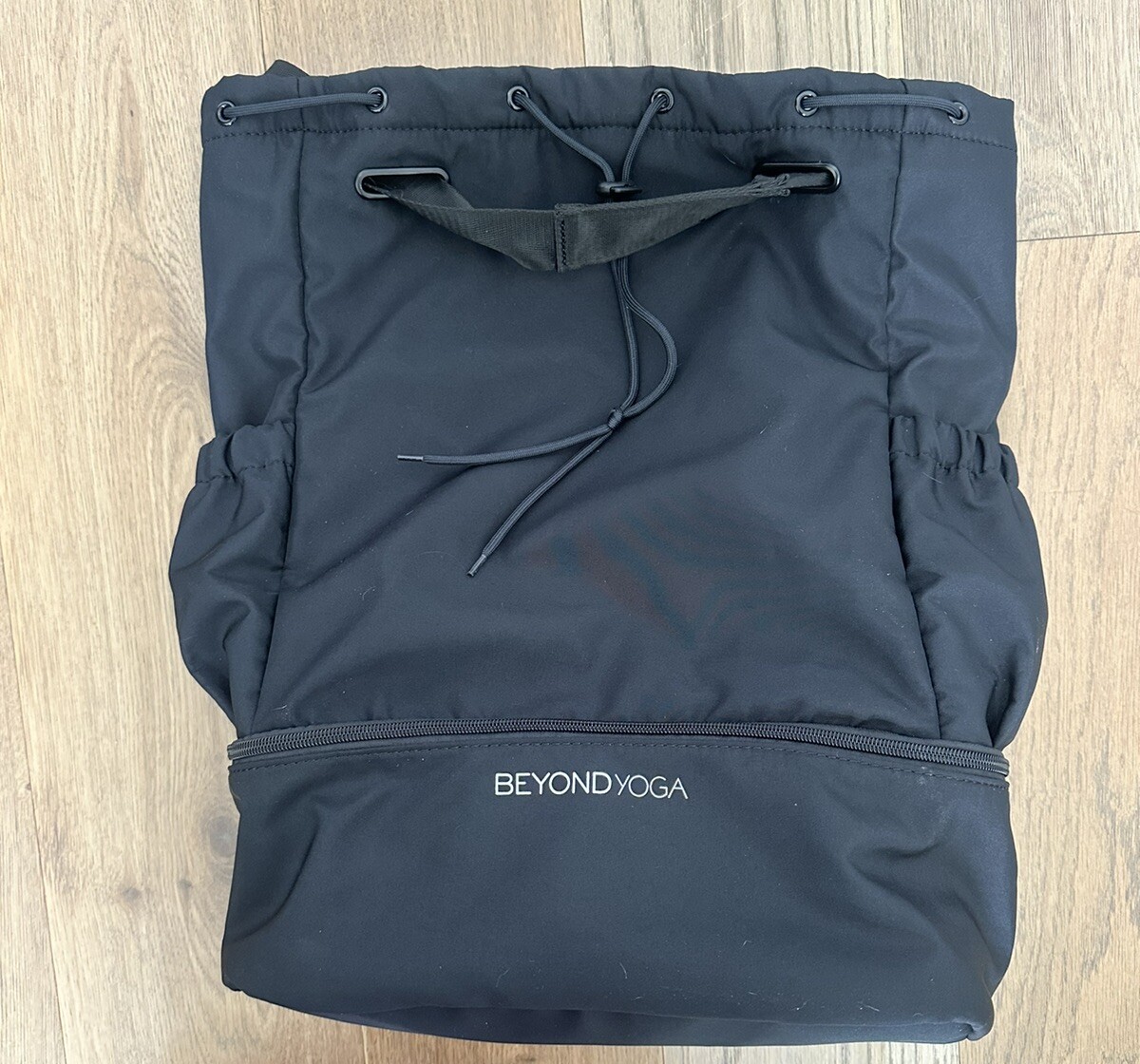 Beyond Yoga Gym Bag New Drawstring Black Convertible Bag | eBay