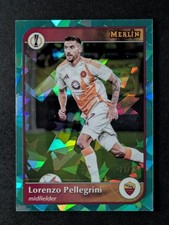 2024-25 Topps Merlin Chrome UEFA LORENZO PELLEGRINI 71/75 Aqua Atomic Ref. #52