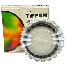 Vintage Tiffen UV HAZE-1 49mm Blue Light Absorbing Camera Filter Made in USA EX+