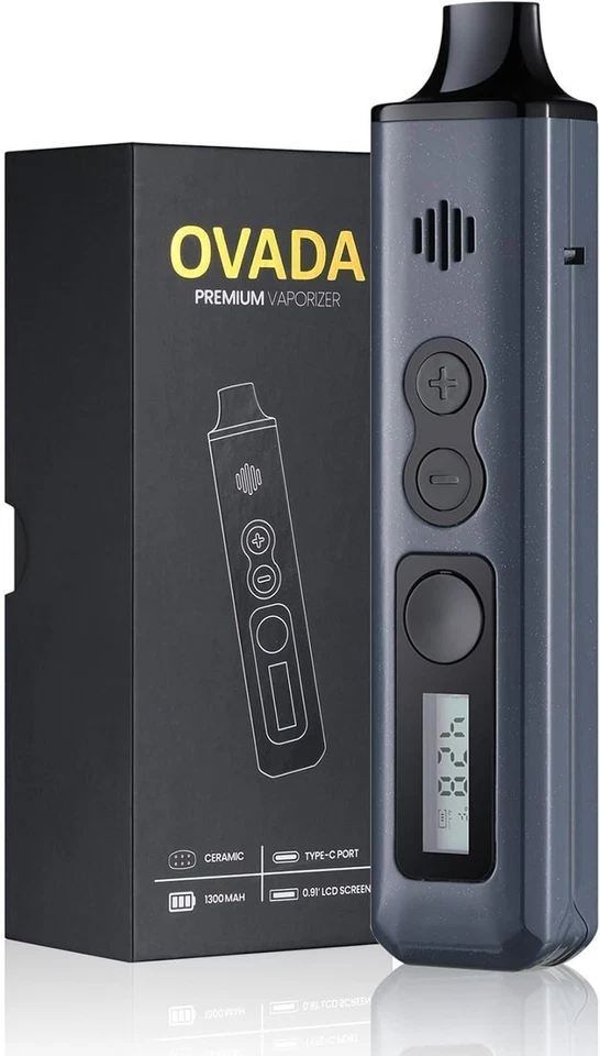 OVANA Vaporizer Kit LED Bildschirm, Keramikkammer USB-C Schnelllader Verdampfer