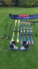 K2 Hammer And Rossignol Course 95 Pro Skis Bundle With Poles And Soft Cases