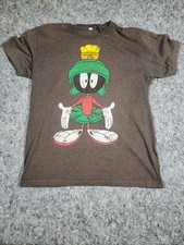 Vintage Marvin the Martian T Shirt Large Soffe USA Made Looney Tunes Distressed