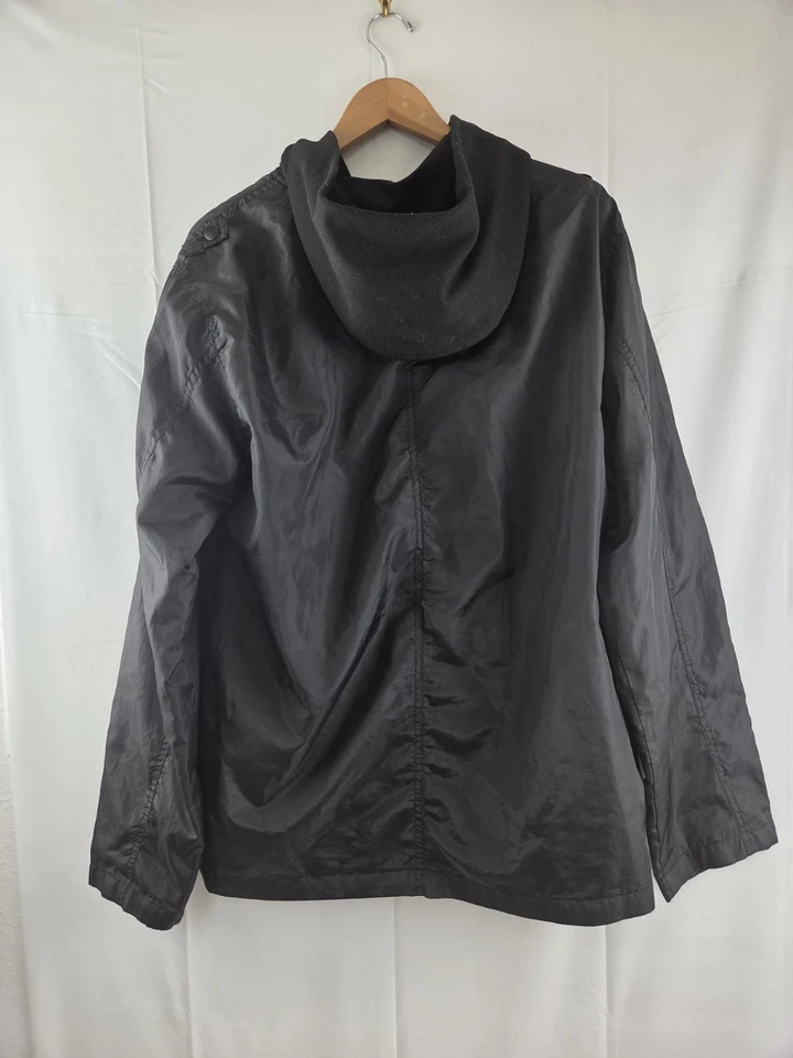 Chaqueta Ripcurl CJKKAD Line Up Ligera Cremallera Cortavientos Sudadera con Capucha Negra Talla XL Foto 4 de 4