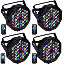 36 LED RGB Stage Lights Sound Activated Portable Party Light with Remote