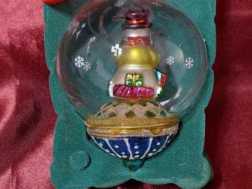 THOMAS PACCONI 2006 KLASSIKER SCHNEEMANN WEIHNACHTEN GLASKUGEL ORNAMENT 4" - Bild 11 von 19