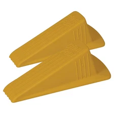 Master Mfg Door Stop Wedge XL,Ylw,6-3/4" L,PK2 GD005 Master Mfg GD005