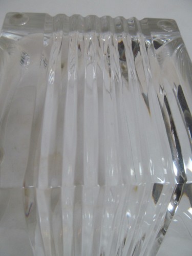 TIFFANY & CO METROPOLIS 8" SQUARE BOWL, Cut Lead Crystal, Made in Italy - Picture 3 of 13