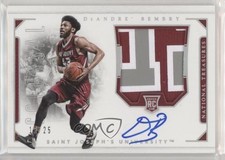 2016 Panini National Treasures Collegiate Prime 15/25 DeAndre' Bembry Auto nd3