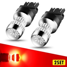 4x AUXITO LED 3157 Pure Red Brake Stop Light Bulbs Turn Signal Parking Tail Lamp