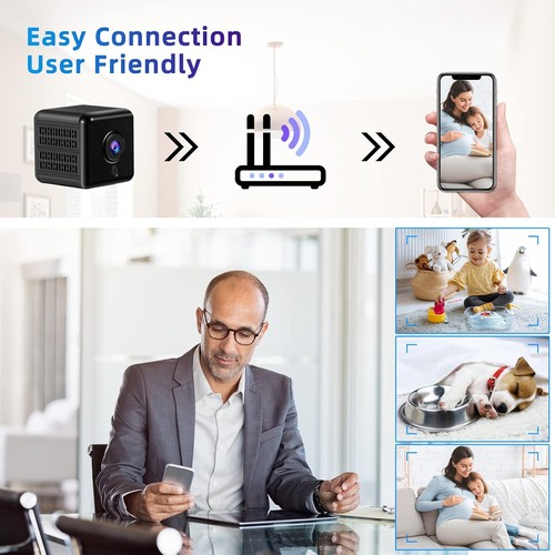 MINI IP KAMERA 1080P WIRELESS WLAN WIFI CAMERA ÜBERWACHUNGKAMERA IR CAM HD NEU - Bild 13 von 15