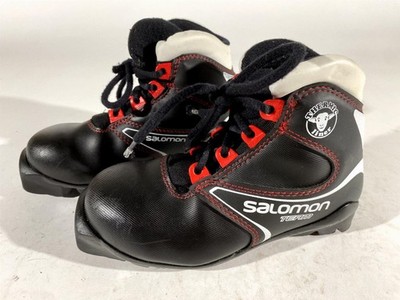 Salomon Kids Nordic Cross Country Ski Boots Size EU31.5 US13K SNS Profil S134