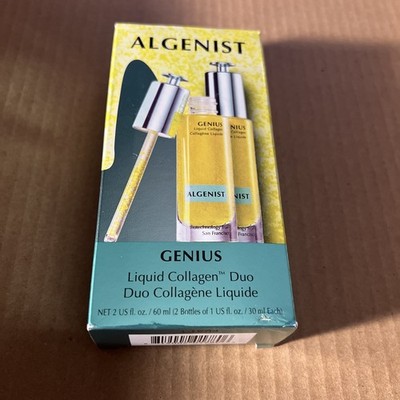 ALGENIST Genius Liquid Collagen Duo 2 fl oz (2 x 1 oz bottles) NEW SEALED