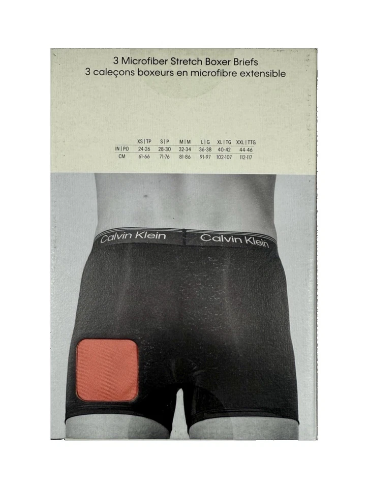 Nuevo con etiquetas. Calvin Klein. Pack de 3. Calzoncillo boxer micro elástico. Naranja. MRSP. $47,50 Foto 3 de 4