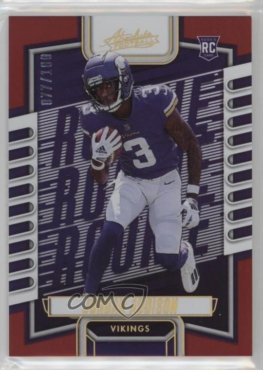 2023 Panini Absolute Rookies Red Spectrum 77/100 Jordan Addison #112 mp7