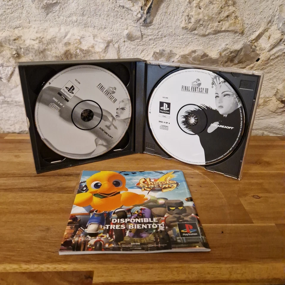 FINAL FANTASY VIII 8 JEU CIB PS1 PLAYSTATION 1 COMPLET EXCELLENT ETAT PAL FR FF8 - Photo 3/4