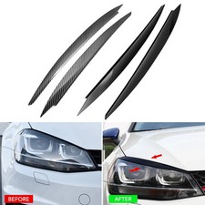 VW Golf 7 GTI GTD R MK7 2013-2017 Carbon Fibre Headlight Eyebrow Covers