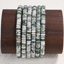 6x2mm Semi Precious Stone Beads,Natural Rondelle Abacus Flat Stone Beads Loos...