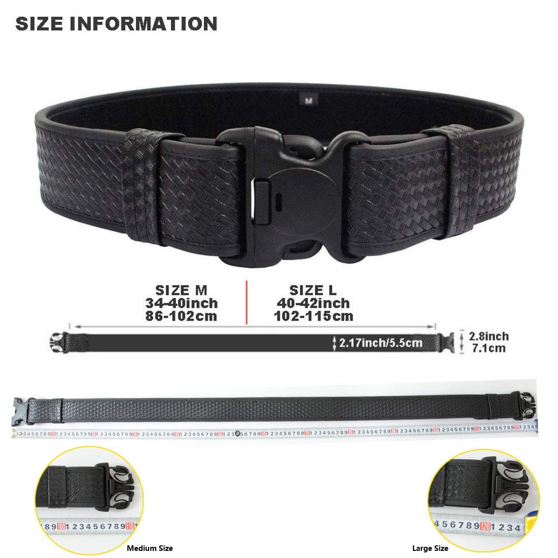 Security Guard Rig Lytharvest 10-In-1 Police Duty Utility Belt Rig, Security Guard Modula ...