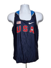 2008 US Olympics TRACK & FIELD Authentic TANK TOP JERSEY     Men's  M