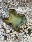 Frankoma Pottery Texas State Ashtray Vintage #459 Used As Lamme’s Candy Dish