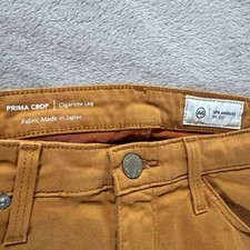 AG adriano Goldschmied Prima crop jeans chino gamba sigaretta in Moro taglia 27R