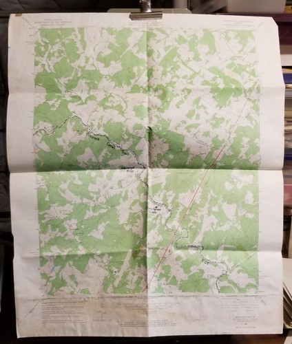1965 Orig USGS Topo Mappa Earlysville VIRGINIA Quad Scouts BSA Escursionismo Piegato .a - Foto 1 di 3