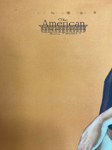 1940's Earl Moran Original Poster "The American Girl" The Automatic Switch Corp. - Picture 12 of 24
