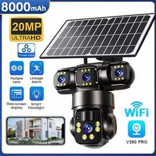 20MP Solar Kamera FUNK ÜBERWACHUNGSKAMERA Outdoor WLAN WIFI IP CAMERA Nachtsicht