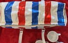 VINTAGE Thermo-Serv Picnic Cooler Bag w/ Thermos & 4 mugs nostalgic collectible! — photo 7