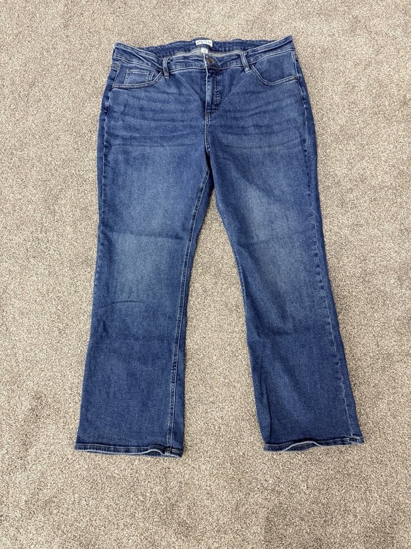 Ava & Viv Women’s 20W Bootcut Jeans Dark Wash Stretch Denim Plus Size 20W