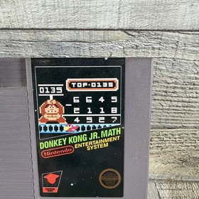 Donkey Kong Jr. Matem&aacute;ticas (Nintendo Entertainment System NES, 1985) 5 tornillos probados