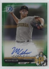2017 Bowman Chrome Prospect Green Refractor 71/99 Mitch Keller #CPA-MK Auto 2a9