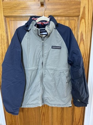 Vtg Y2K Abercrombie & Fitch Coat Men M Gym Issue 092 Fleece Lined Blue Gray