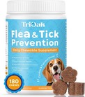 Usa Made 180 Natural Flea and Tick Prevention for Dogs Chewable Dog Chews Treats