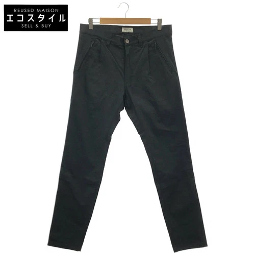 KADOYA Black Corsa Slim Chino Pants White Logo Patch 32 Men Used - product listing photo
