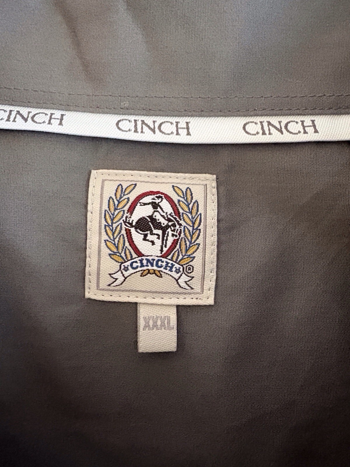 Cinch Solid Gray Western Button Down Size XXXL 3X… - image 4