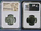 Ancient Celtic Iberian Walking Sphinx 150Bc-100Bc Ngc Graded Coin Castulo Rare