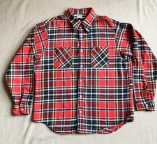 VTG JC Penney Big Mac Plaid Shirt Sz XLT Flannel Thick Weave Work Chore 70s