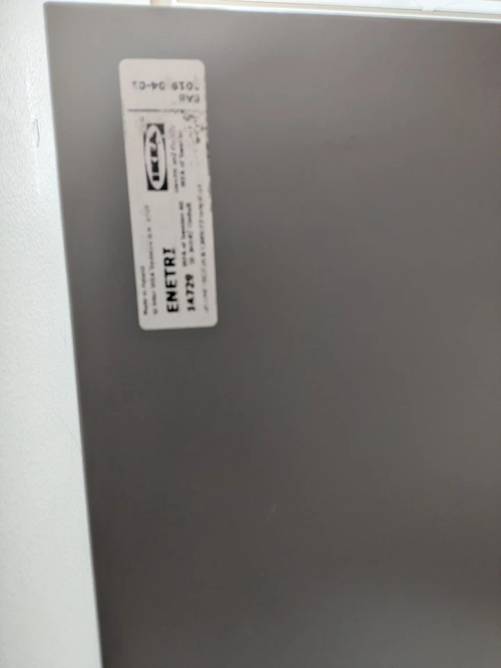 Vintage (Early 2000's) Ikea Enetri Shelving Unit - White Frame/Grey Shelves - Image 3 of 3