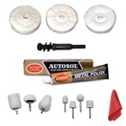 Autosol Metal Aluminium Polish Polishing Kit Mini Polishing Wheels 2" x 1/2"