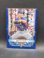 2024 Bowman Sterling BRYAN WOO chrome blue refractor 01/25 - RC - 1st in print