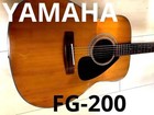 Yamaha FG-200 Acoustic Guitar Vintage  Green Label Made in Japan