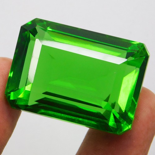 Piedras preciosas naturales certificadas 127,50 quilates granate tsavorita verde corte esmeralda - Imagen 7 de 9