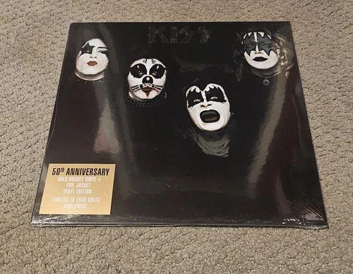 KISS 50TH ANNIVERSARY GOLD NUGGET VINYL NEW SEALED