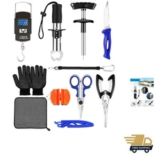 Fishing Tool Kit - Fishing Pliers, Hook Remover, Fish Gripper，Fish Scale, Fis...