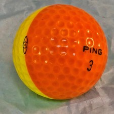 PING EYE Yellow Orange Golf Ball 2-Tone